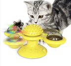 Interactive windmill cat toy with LED ball, view 5