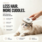 Self-cleaning slicker brush for cats, view 10