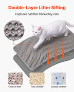 Double-layer cat litter mat, view 2