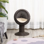 Elevated woven egg chair cat bed, view 8