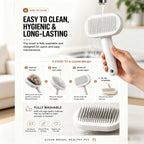 Self-cleaning slicker brush for cats by MewMallow