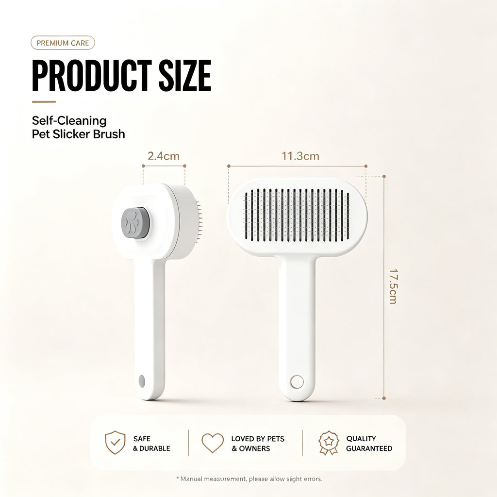 Self-cleaning slicker brush for cats, view 9