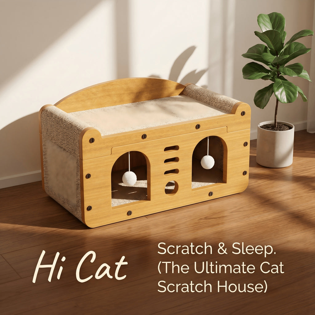2-tier cardboard cat scratcher house, view 10