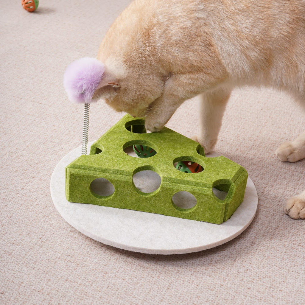 Felt cat puzzle toy box, view 2