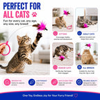 Wearable feather collar cat toy, view 9