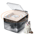 Cordless stainless steel cat water fountain by MewMallow