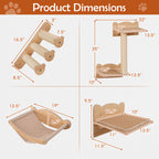 Cat wall shelves dimensions
