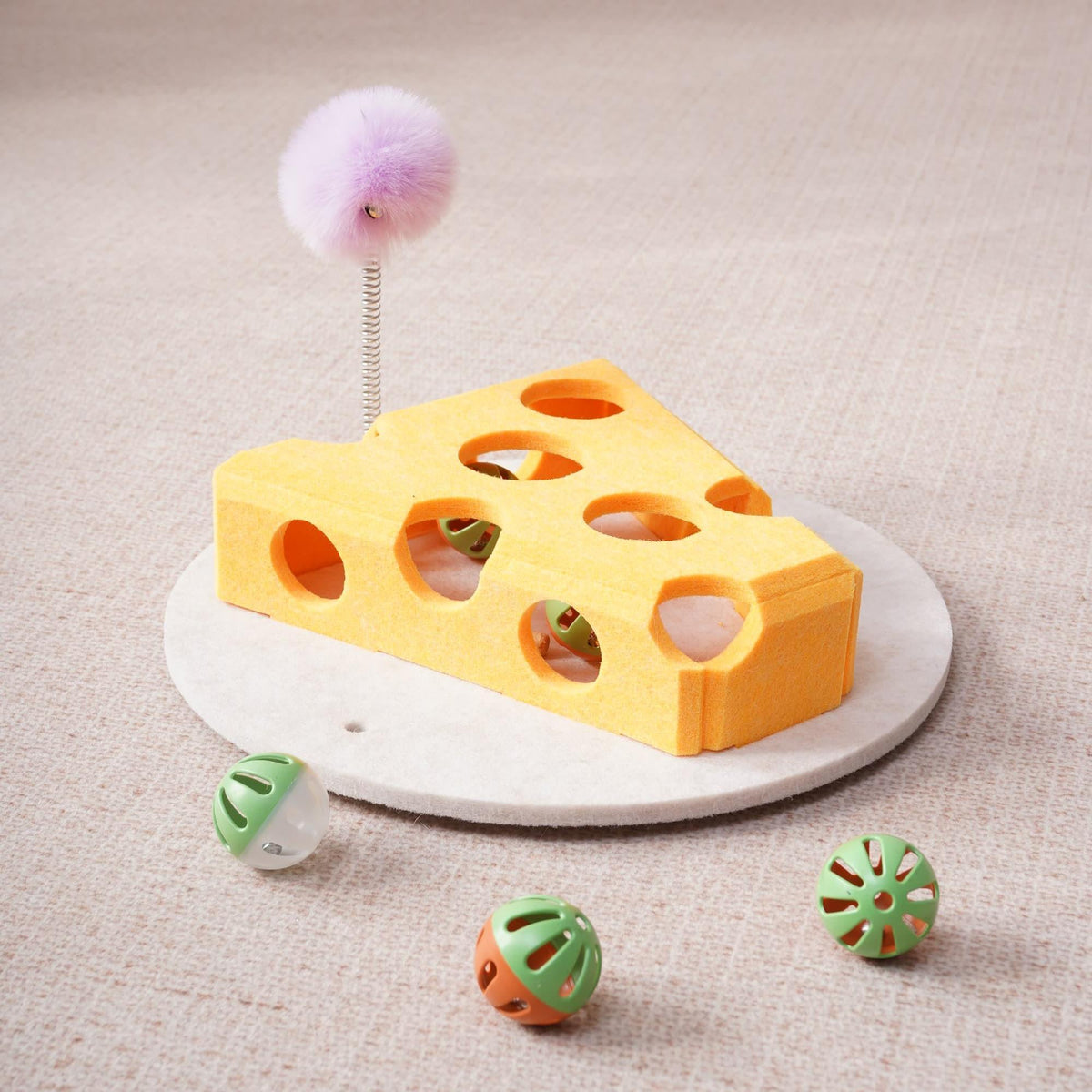 Felt cat puzzle toy box, view 12