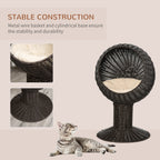 Elevated woven egg chair cat bed, view 5