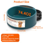Heated pet water bowl, view 10