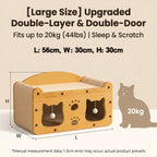 2-tier cardboard cat scratcher house, view 6