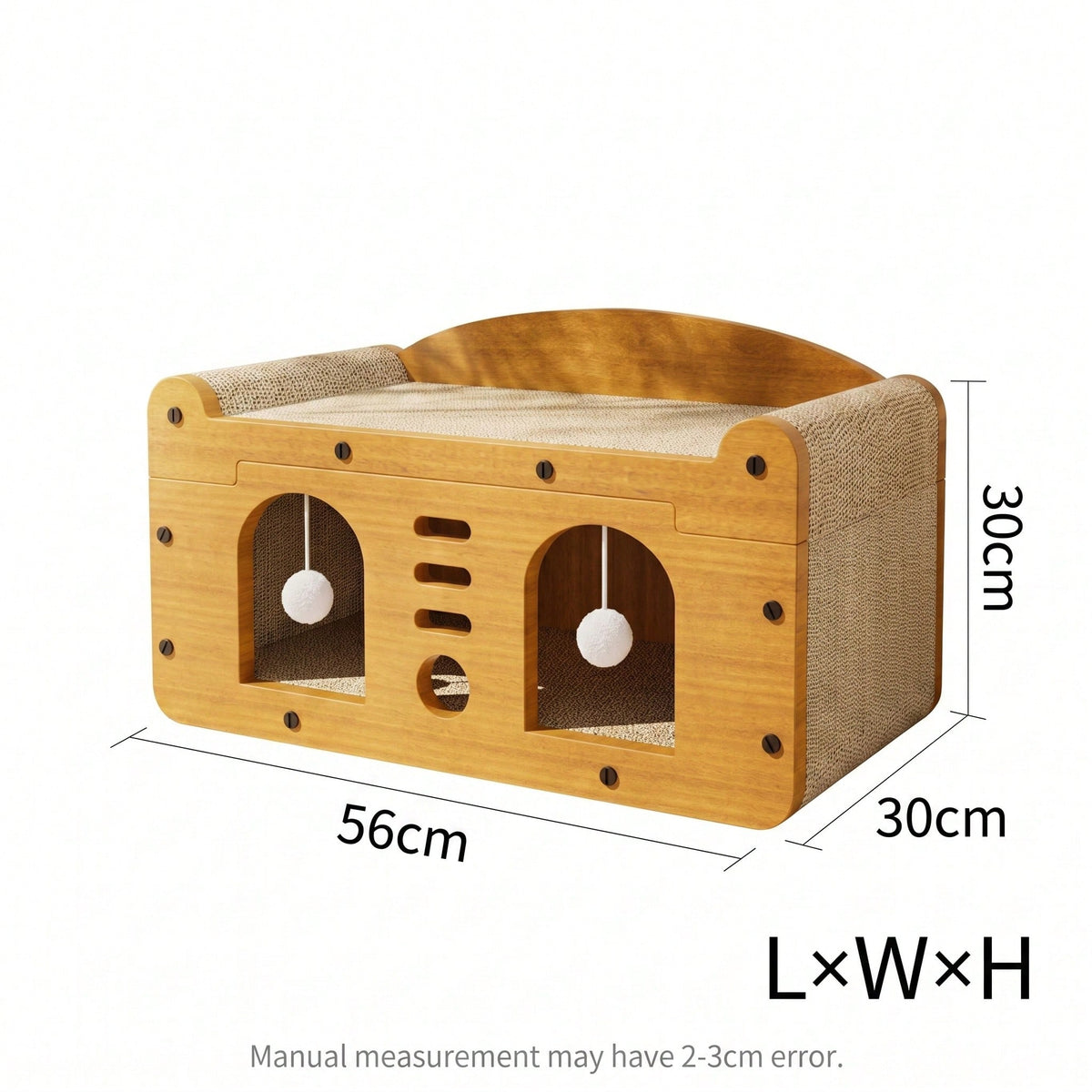 2-tier cardboard cat scratcher house, view 9