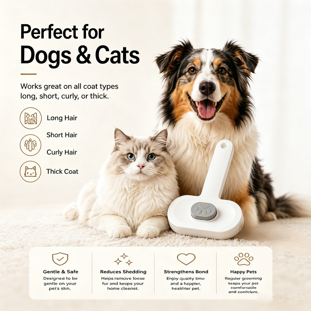 Self-cleaning slicker brush for cats, view 7
