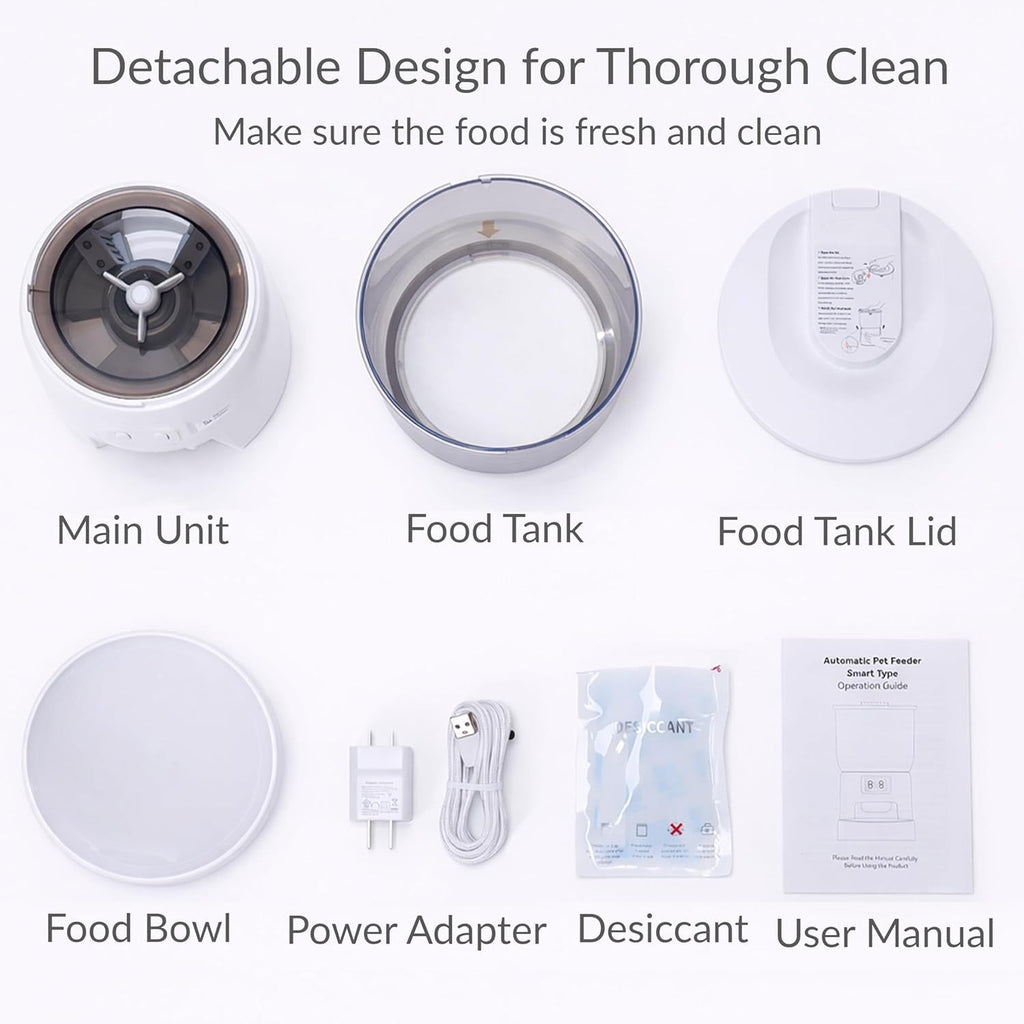 Detachable parts for easy cleaning