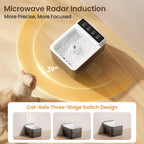 Cordless stainless steel cat water fountain, view 5
