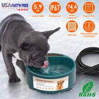 Heated pet water bowl