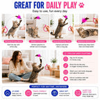 Wearable feather collar cat toy, view 3