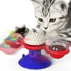 Interactive windmill cat toy